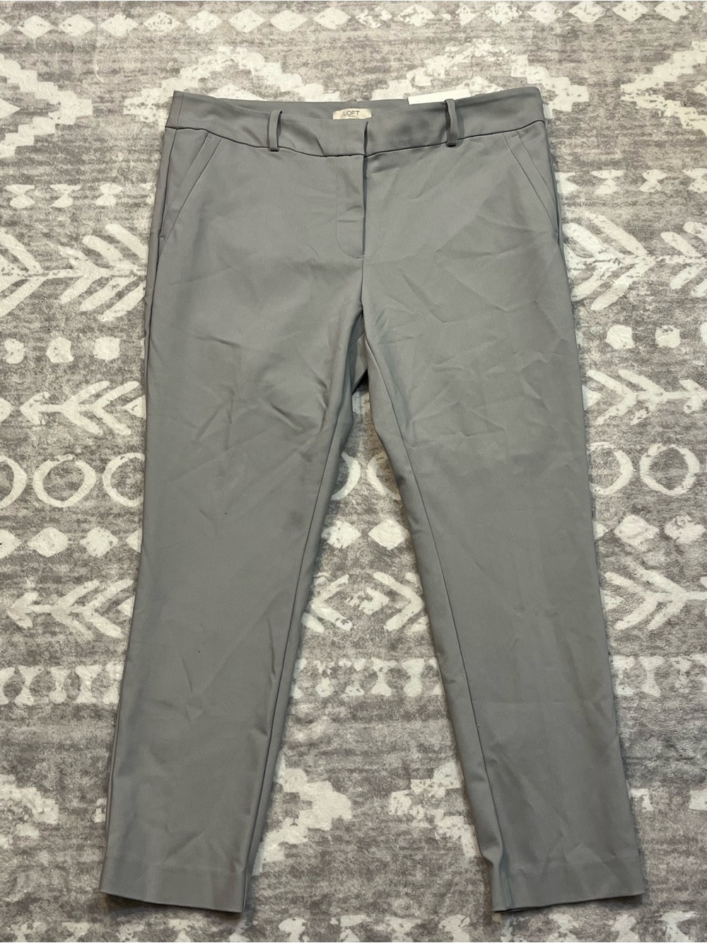 LOFT Gray Cropped Dress Pants - Women's Ankle Length